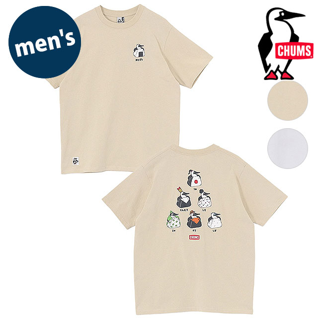 �`�����X CHUMS �����Y �u�[�r�[���ɂ���t�����YT�V���c CH01-2743 SS26 M Booby Onigiri Friends T-Shirts �g�b�v�X ���� USA�R�b�g��  ���K�戵�X