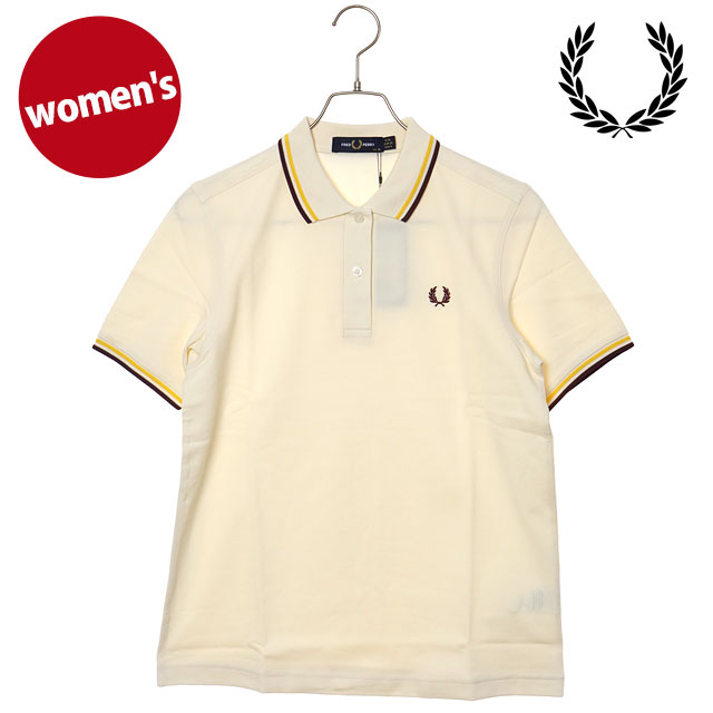 フレッドペリー FRED PERRY レディース ツインティップドフレッドペリーシャツ G3600-18B TWIN TIPPED FRED PERRY SHIRT ECRU LEMON-BARLEY OXBLOOD 正規取扱店