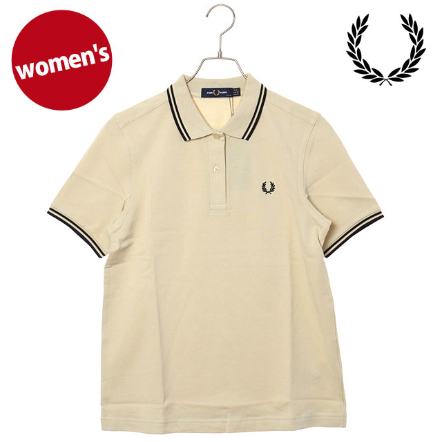 フレッドペリー FRED PERRY レディース ツインティップド フレッドペリーシャツ G3600-07C SS26 TWIN TIPPED FRED PERRY SHIRT OATMEAL BLACK 正規取扱店