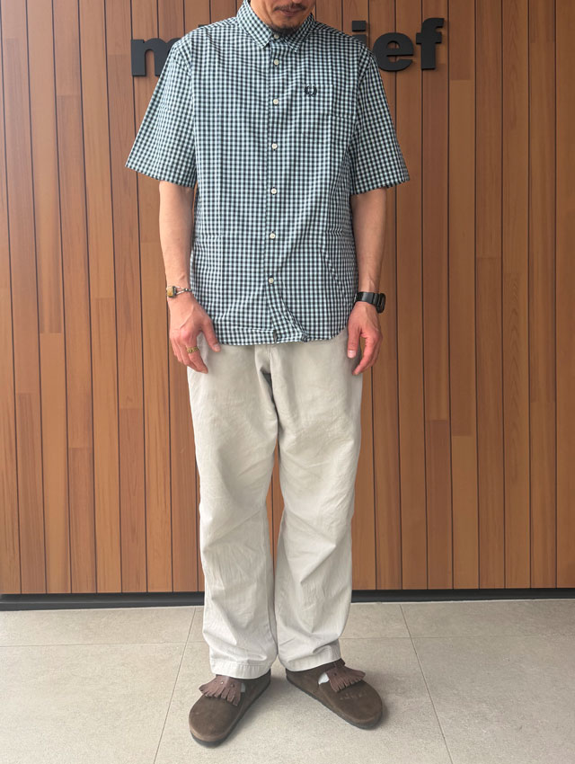 FRED PERRY（フレッドペリー） メンズ ギンガムショートスリーブシャツ