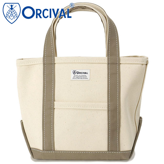 �I�[�V�o�� ORCIVAL �g�[�g�o�b�O �X���[�� OR-H0285-KWC TOTE BAG SMALL �� ���{�� �L�����o�X�g�[�g ���T�C�Y ���z �z���C�g�n ECRU TAUPE ���K�戵�X