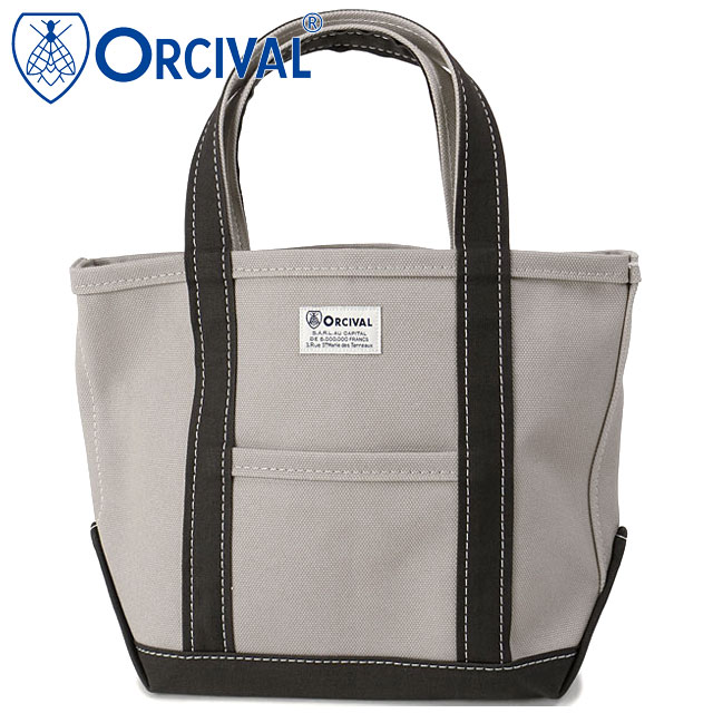 �I�[�V�o�� ORCIVAL �g�[�g�o�b�O �X���[�� OR-H0285-KWC TOTE BAG SMALL �� ���{�� �L�����o�X�g�[�g ���T�C�Y ���z �O���[ ICE-GREY CHARCOAL ���K�戵�X