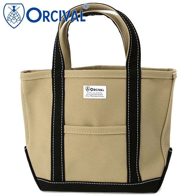 �I�[�V�o�� ORCIVAL �g�[�g�o�b�O �X���[�� OR-H0285-KWC TOTE BAG SMALL �� ���{�� �L�����o�X�g�[�g ���T�C�Y ���z LT.KHAKI BLACK ���K�戵�X