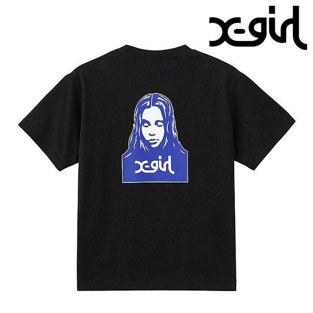 X-girl（エックスガール） レディース フェイスショートスリーブT