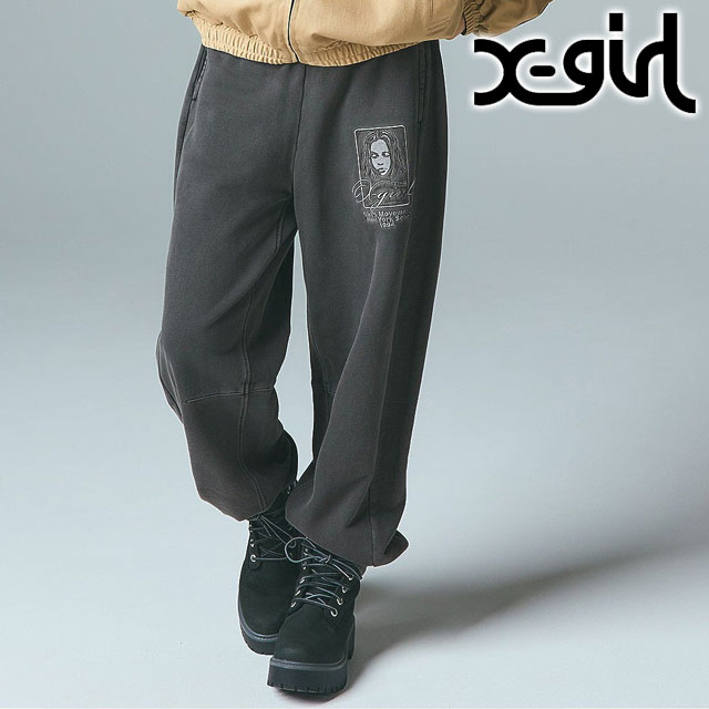 X-girl（エックスガール） レディース ピグメントダイフェイスアンド