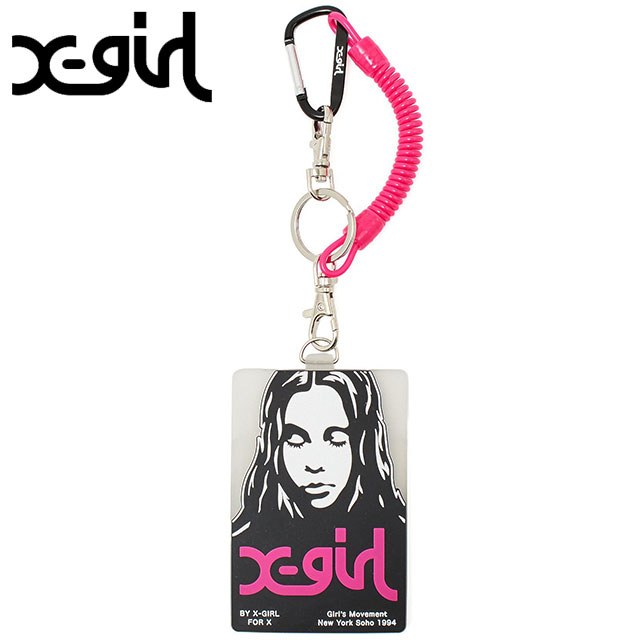X-girl（エックスガール） レディース フェイスポスター ラバーパス