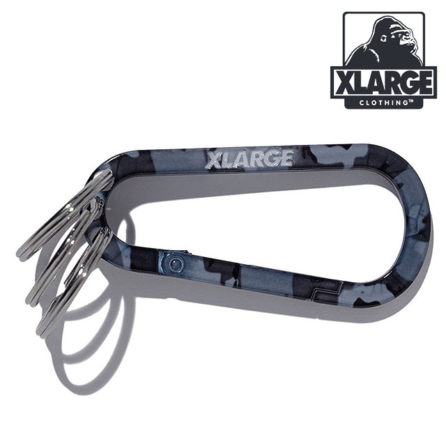 XLARGE（エクストラ ラージ） スタンダードロゴ キーリングカラビナ