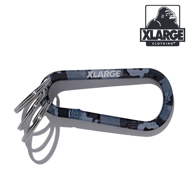 XLARGE（エクストラ ラージ） スタンダードロゴ キーリングカラビナ
