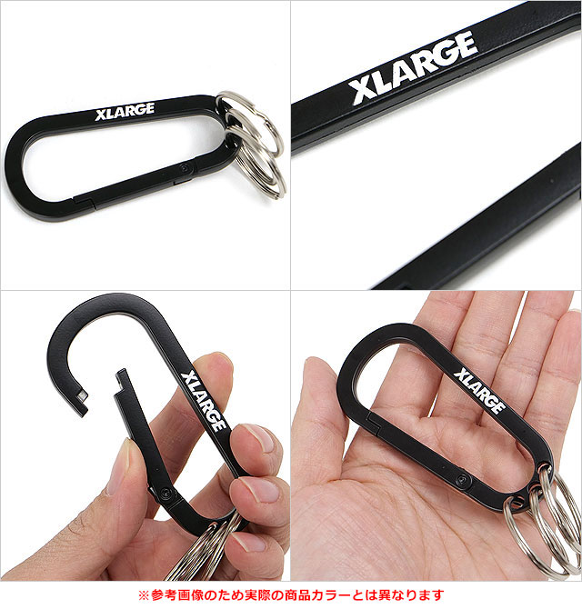 XLARGE（エクストラ ラージ） スタンダードロゴ キーリングカラビナ