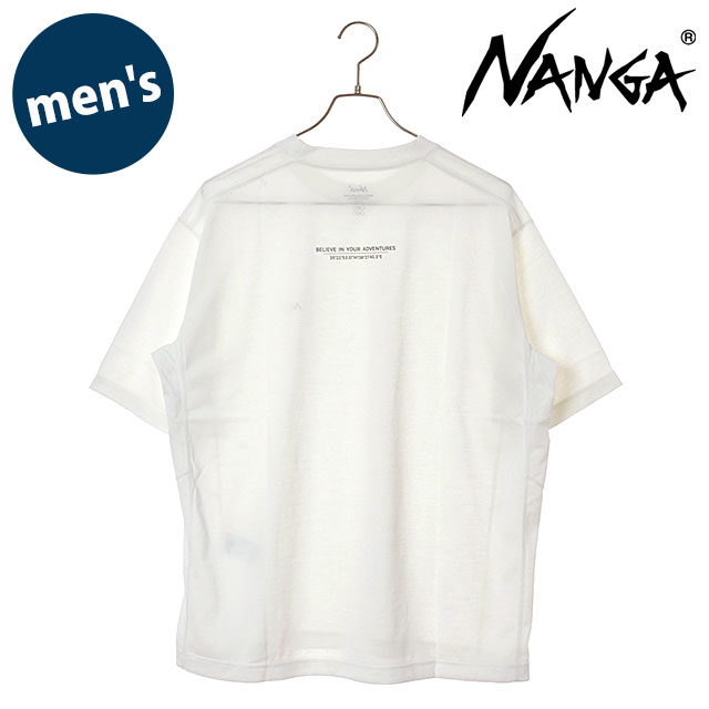 �i���K NANGA �����Y �h���C�~�b�N�X �s�{�b�g�X���[�uT�V���c N2610-1M145A SS26 DRY MIX PIVOT SLEEVE TEE �g�b�v�X ���� �A�E�g�h�A �� WHT  ���K�戵�X
