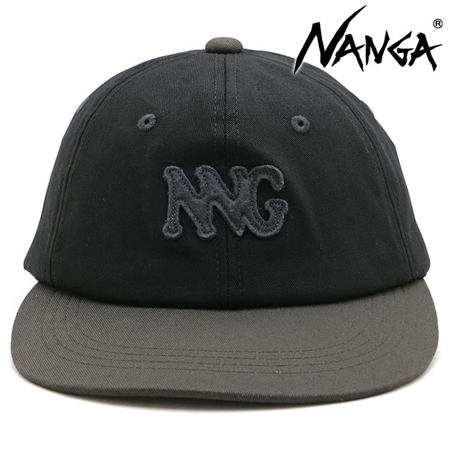 �i���K NANGA �R�b�g���c�C�� �o�C�J���[�L���b�v N2600-3A065A SS26 COTTON TWILL BI-COLOR CAP �X�q �t���[�T�C�Y �A�E�g�h�A ���O���[ BLK ���K�戵�X