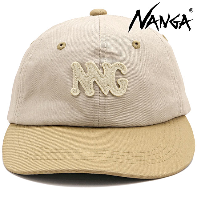 �i���K NANGA �R�b�g���c�C�� �o�C�J���[�L���b�v N2600-3A065A SS26 COTTON TWILL BI-COLOR CAP �X�q �t���[�T�C�Y �A�E�g�h�A ���x�[�W�� BEG ���K�戵�X