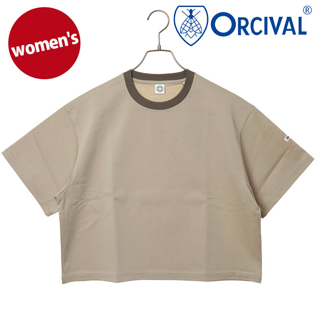 ORCIVAL（オーシバル） レディース クルーネック ショートスリーブプル