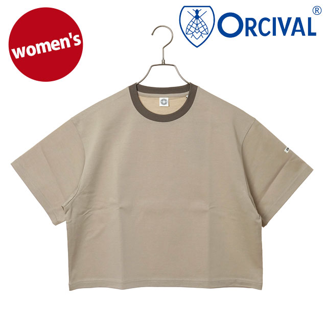 ORCIVAL（オーシバル） レディース クルーネック ショートスリーブプル 