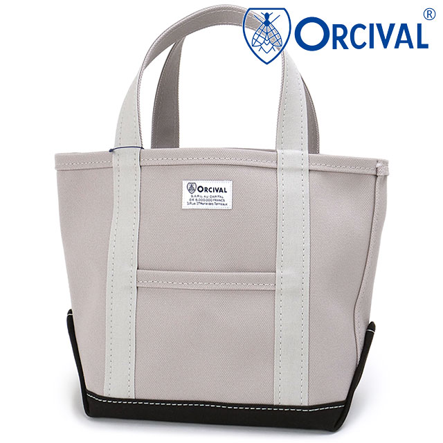 �I�[�V�o�� ORCIVAL �g�[�g�o�b�O �X���[�� OR-H0285-KWC SS26 TOTE BAG SMALL ���j�Z�b�N�X �� ���{�� �L�����o�X�g�[�g ���T�C�Y �O���[ ICE-GREY ���K�戵�X