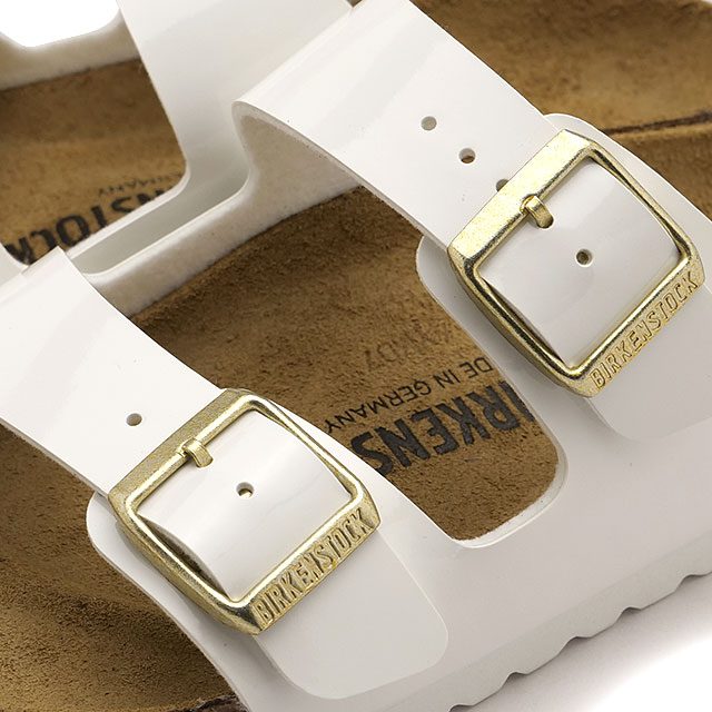 【希少】BIRKENSTOCK アリゾナ パイソン　ホワイト サンダル 38 BIRKENSTOCK（ビルケンシュトック） サンダル レディース アリゾナ