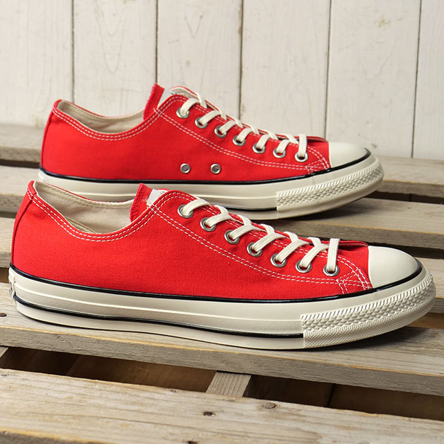 �R���o�[�X CONVERSE �X�j�[�J�[ �����Y �I�[���X�^�[ �G�C�W�h ���[�J�b�g 31318031 SS26Q2 ALL STAR AGED OX �C �V���[�Y ���b�h SIGNAL-RED ���K�戵�X