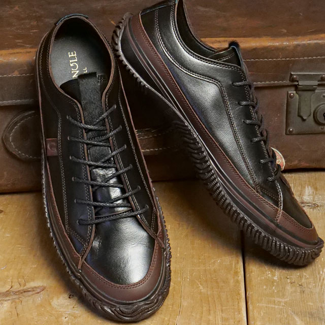 スピングル SPINGLE スニーカー メンズ [SP1067-05 FW25] SP-1067 靴 日本製 ホースレザー Black 正規取扱店 SPINGLE（スピングル） 返品送料無料 スニーカー メンズ SP1067-05