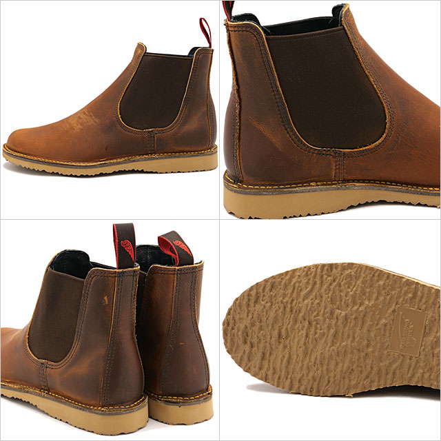 返品交換送料無料 レッドウィング REDWING メンズ ウィークエンダー チェルシー 3128 SS26 WEEKENDER CHELSEA Dワイズ カッパー・ラフアンドタフ 正規取扱店の画像