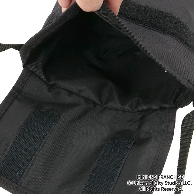 コラボ マンハッタンポーテージ Manhattan Portage ナイロンメッセンジャーバッグ ミニオンズ MP1602FZPMNOS SS26 MESSENGER (XXXS) MINIONS Black 正規取扱店_3