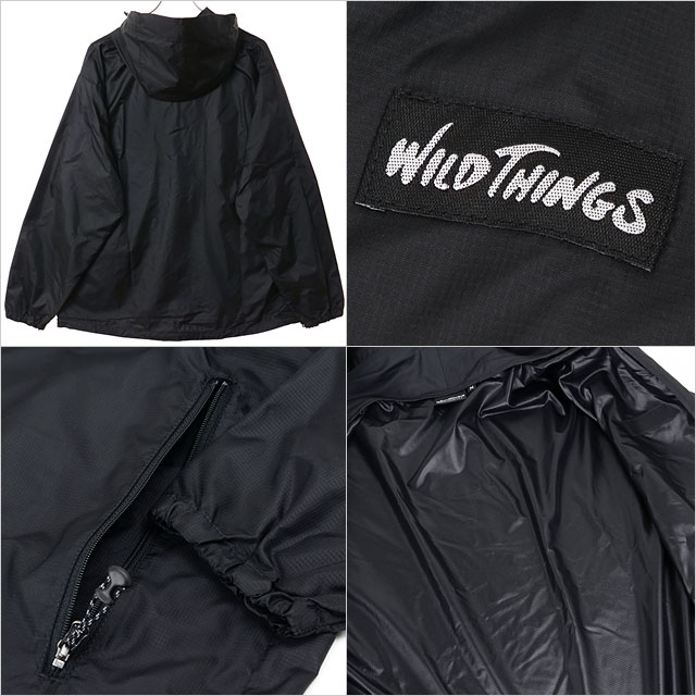 WILD THINGS リバーシブル フルジップ ナイロンパーカーUSA製 WILD THINGS（ワイルドシングス） ナイロンジャケット WILD THINGS
