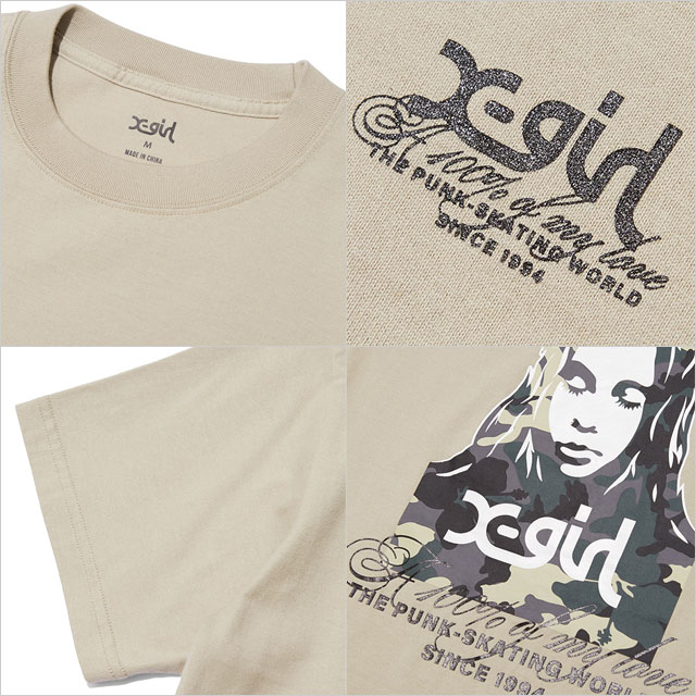 【超絶希少モデル】ヒステリックグラマー☆ヒスガールカメラガールTシャツ X-girl（エックスガール） ハイビスカスカモフラージュフェイス