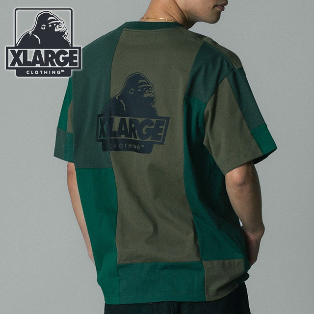 XLARGE（エクストラ ラージ） メンズ パッチワーク ショートスリーブT