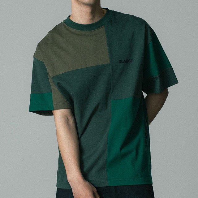 XLARGE（エクストラ ラージ） メンズ パッチワーク ショートスリーブT