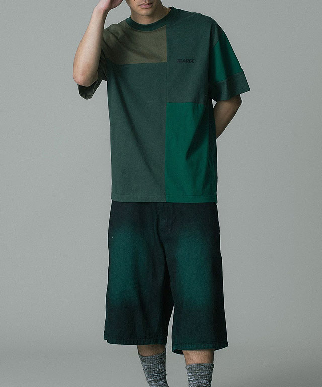 XLARGE（エクストラ ラージ） メンズ パッチワーク ショートスリーブT