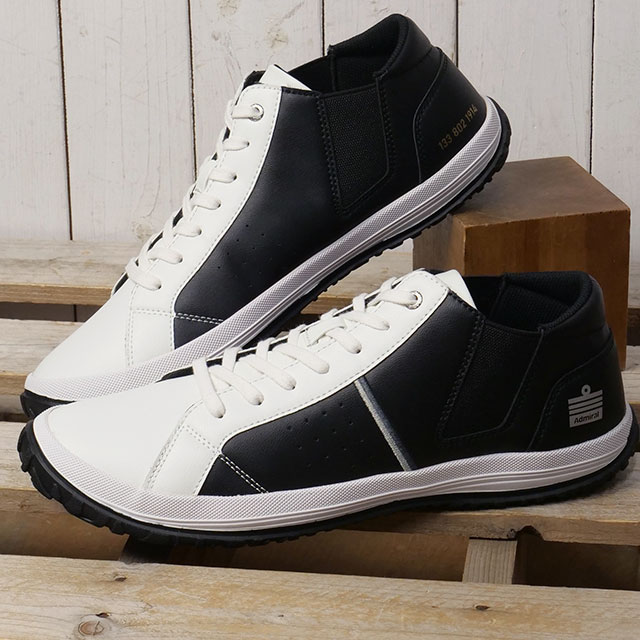 �A�h�~���� Admiral �X�j�[�J�[ �����Y �m�A 133802-72 AD-802 NOAH �C �V���[�Y �T�C�h�S�A �� White Black ���K�戵�X