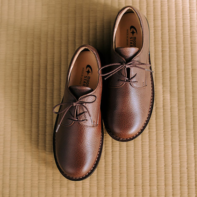 Moonstar Slow Factory レザーシューズ 23.5 本革 美品 MoonStar（ムーンスター） スロウファクトリー MOONSTAR SLOW FACTORY
