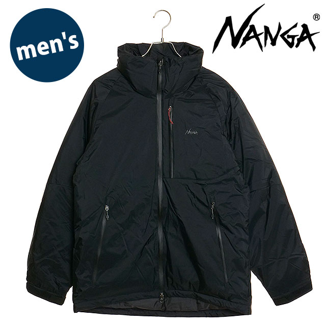 NANGA ノーカラーダウンジャケット M 黒Ω