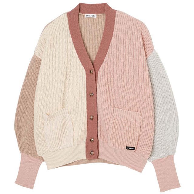 MILKFED.（ミルクフェド） レディース パネルニット カーディガン