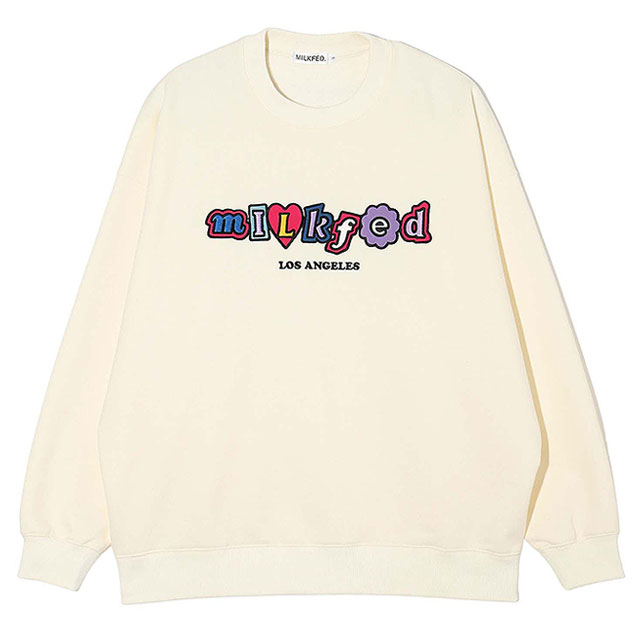 MILKFED.（ミルクフェド） レディース パッチ スウェットシャツ