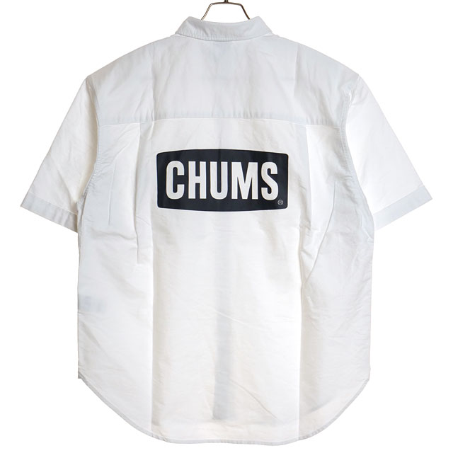 チャムス CHUMS メンズ オーバーサイズドチャムスロゴオックスフォードショートスリーブシャツ C...