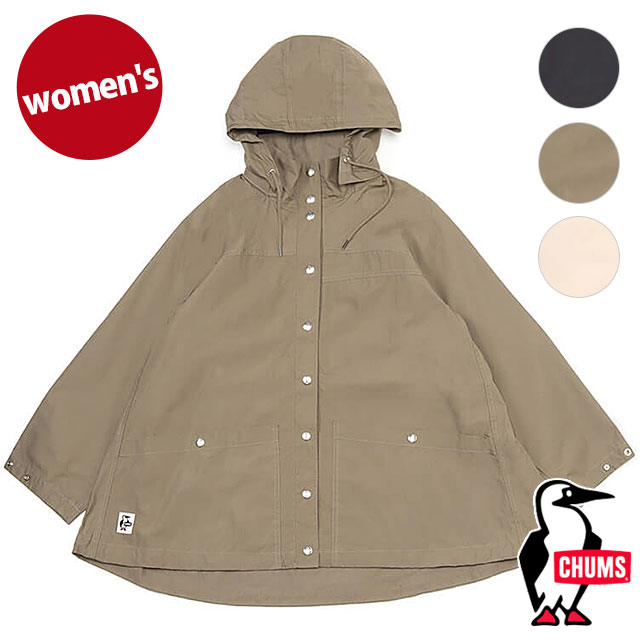 チャムス CHUMS レディース エーラインキャンピングパーカーライト CH18-1284 SS24 A-Line Camping Parka Light アウター マウンテンジャケット｜mischiefstyle