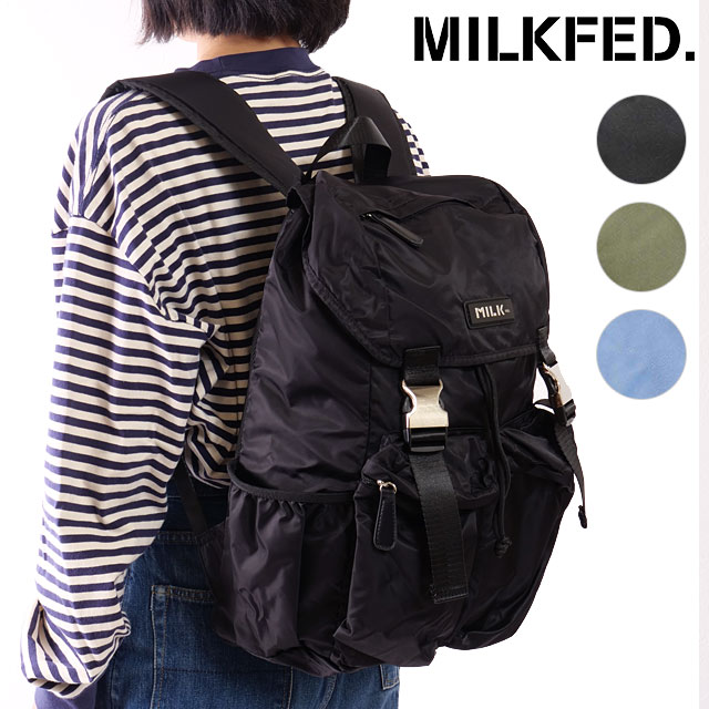 MILKFED.（ミルクフェド） ロゴプレート バックパック 103241053005
