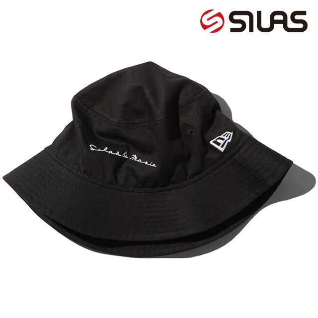 コラボ サイラス SILAS ニューエラ スクリプトハット 110241051004 SS24 SILAS × NEW ERA SCRIPT HAT メンズ・レディース 帽子 フリーサイズ BLACK｜mischiefstyle