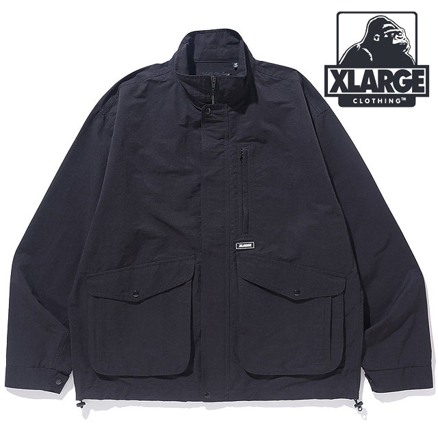 X-LARGE / ジャケット/XL/ポリエステル/GRN/無地/101244021008/シミ有 XLARGE（エクストラ ラージ） メンズ マルチポケット ジャケット