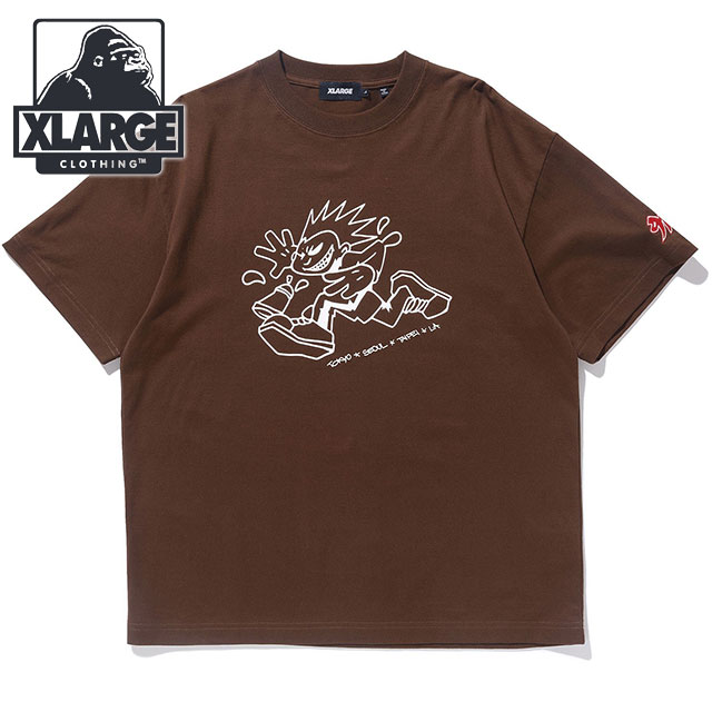 エクストララージ XLARGE メンズ グラフィティキッズ ショートスリーブティー 101241011008 SS24 GRAFFITI KIDS S S TEE x-large BROWN｜mischiefstyle｜02