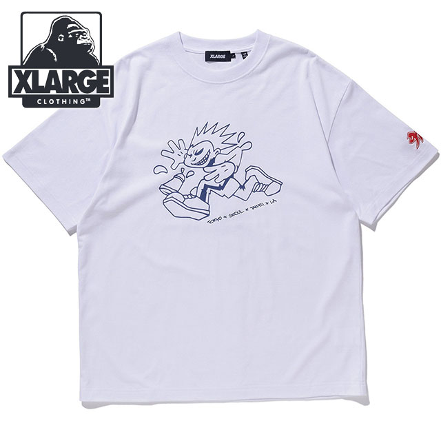 エクストララージ XLARGE メンズ グラフィティキッズ ショートスリーブティー 101241011008 SS24 GRAFFITI KIDS S S TEE WHITE｜mischiefstyle｜02