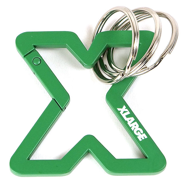 エクストララージ XLARGE メンズ Xシェイプド カラビナ 101241054013 SS24 X-SHAPED CARABINER x-large エックスラージ アクセサリー キーホルダー｜mischiefstyle｜02