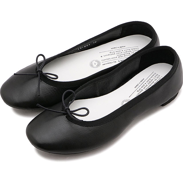 返品送料無料 トラベルシューズ バイ ショセ TRAVEL SHOES by chausser レディース バレエシューズ TR-009 靴 日本製 生活防水 ブラック BL 正規取扱店_1
