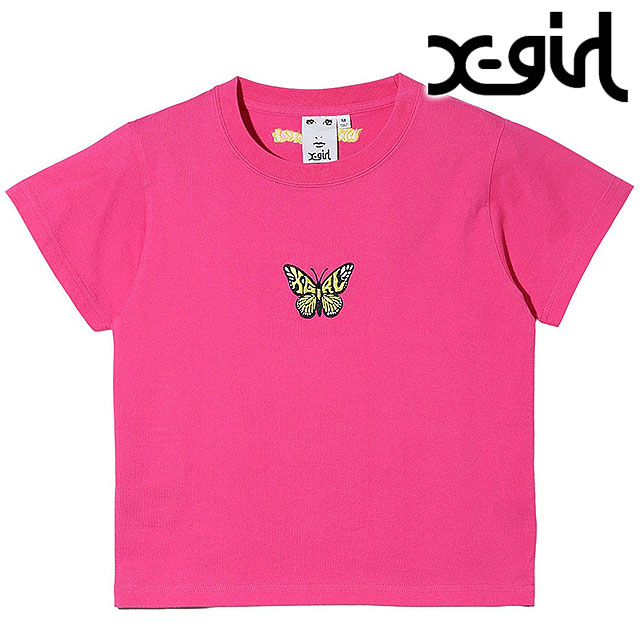 すぐ届く☆X-girl 半袖Tシャツ バイカラー ボックスロゴ X-girl エックスガール BICOLOR BOX LOGO S/S TEE バイカラー