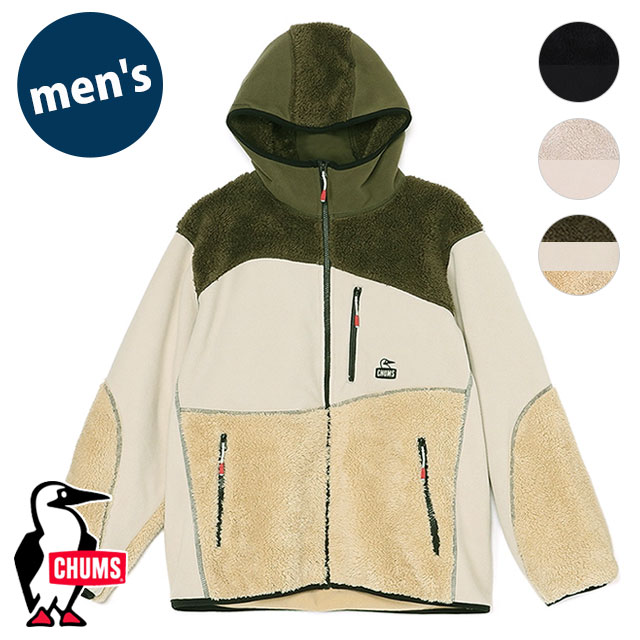 美品】CHUMS ボンディングフリースジャケット Mサイズ メランジグレー 