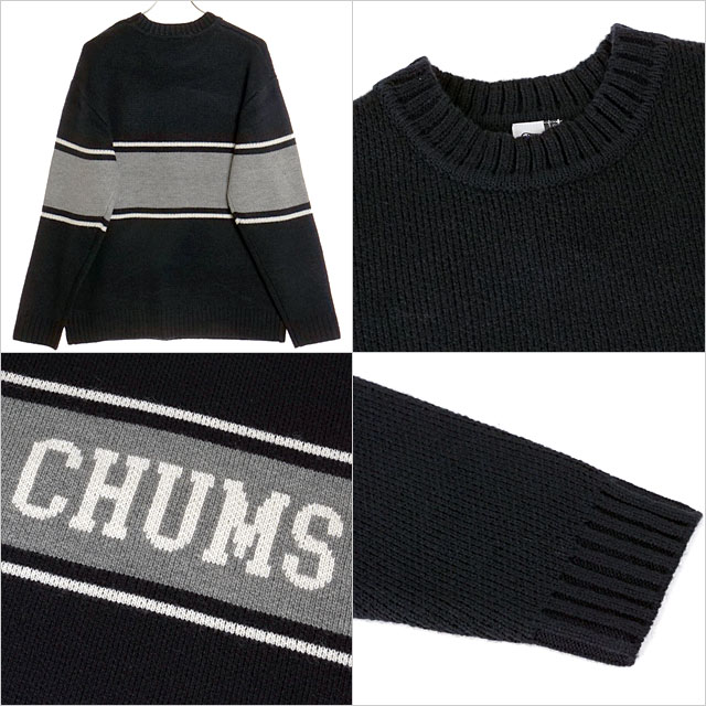 CHUMS チャムス カレッジ ニット クルー トップ CH02-1219 M