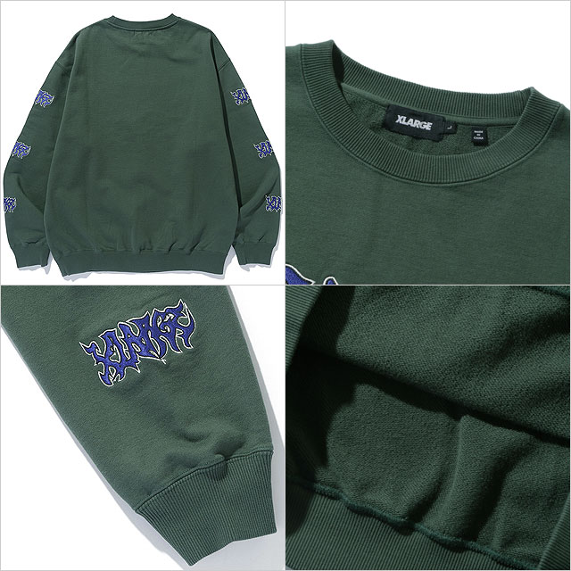 XLARGE（エクストラ ラージ） メタル クルーネックスウェットシャツ 