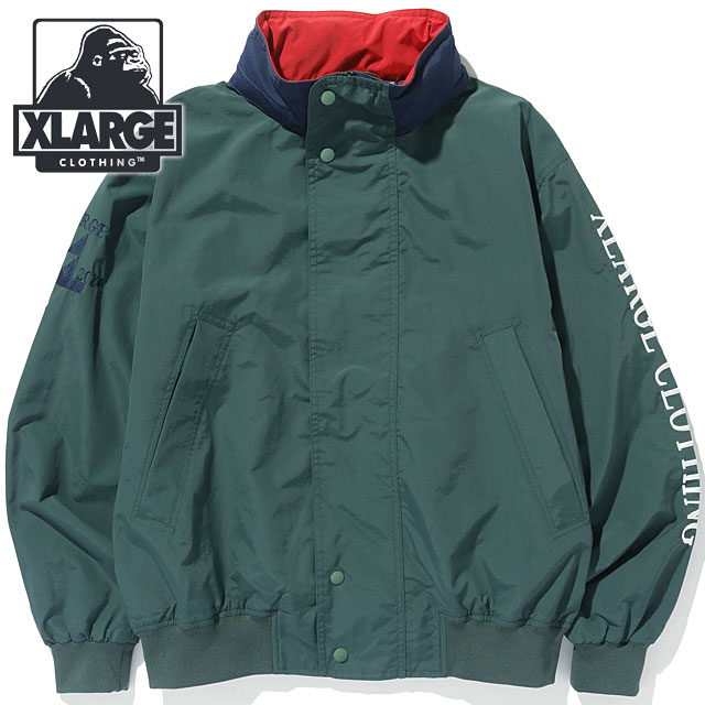 XLARGE（ナイロンジャケット ・ グリーン・カーキ/緑色系）の