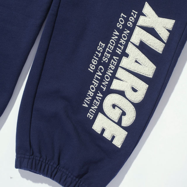 XLARGE（エクストラ ラージ） シェニール ロゴ スウェットパンツ