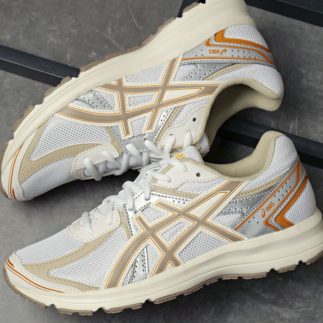 【SALE】アシックス スポーツスタイル ASICS SportStyle スニーカー ジョグ100S [1203A684-101 SS25] JOG 100S レディース 靴 シューズ フットウェア ジャパンブランド WHITE/GREIGE 正規取扱店【ts】 ASICS（アシックス） スポーツスタイル ASICS SportStyle スニーカー